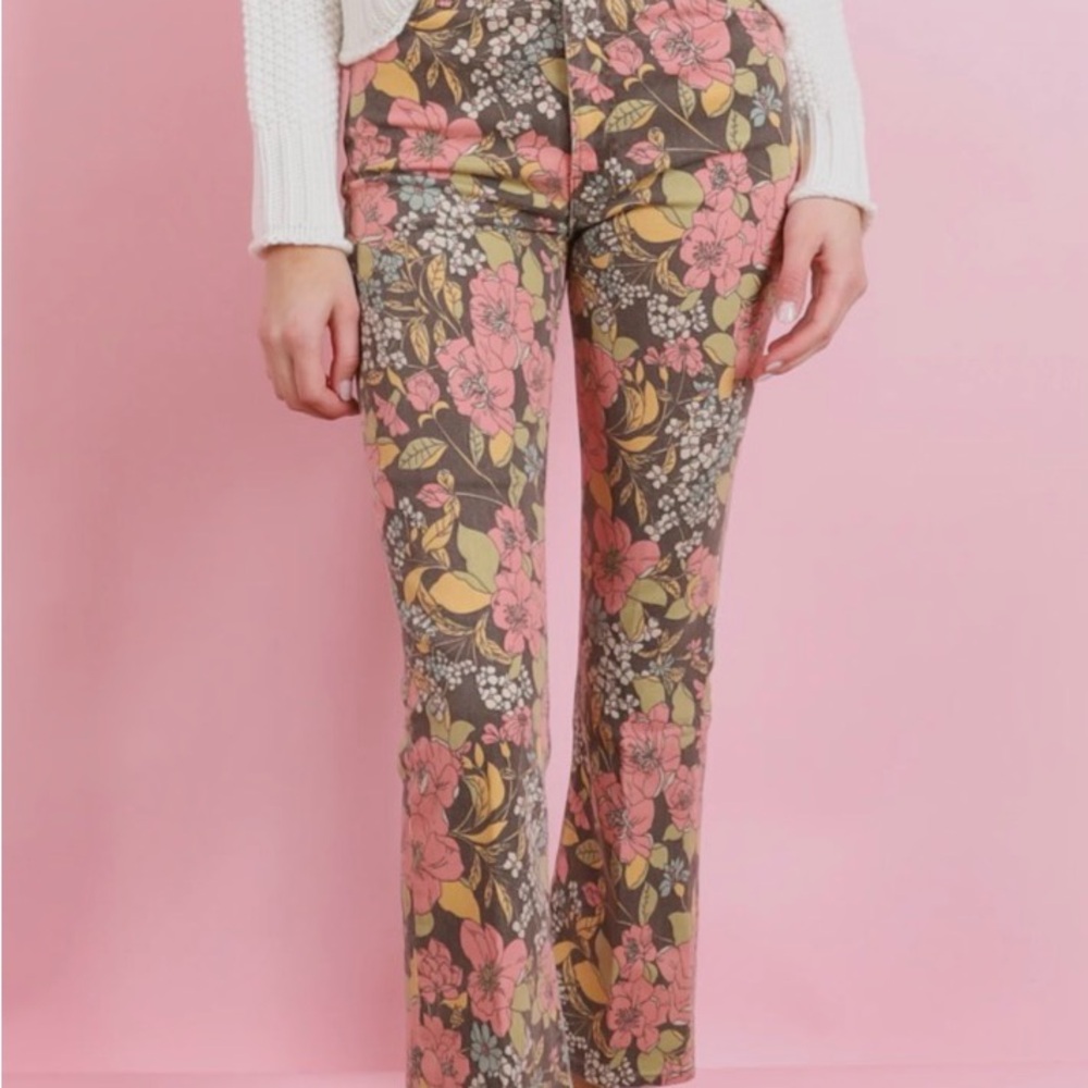 Mother Hustler Ankle Floral Jean, Floral